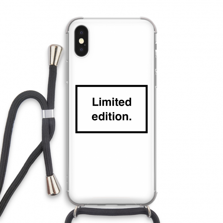 Limited edition: iPhone X Transparant Hoesje met koord