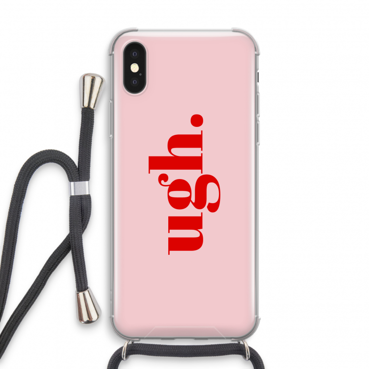 Ugh: iPhone X Transparant Hoesje met koord