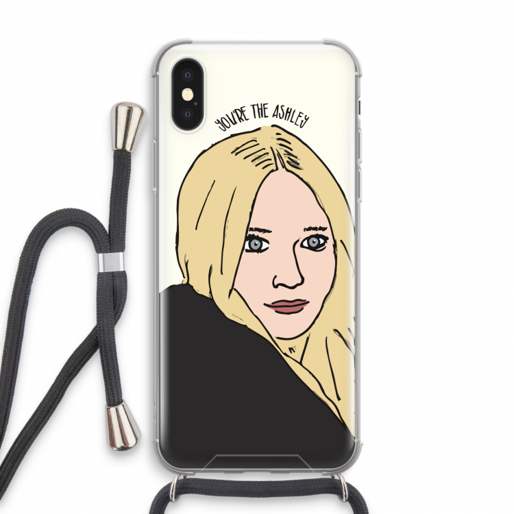 Ashley: iPhone X Transparant Hoesje met koord