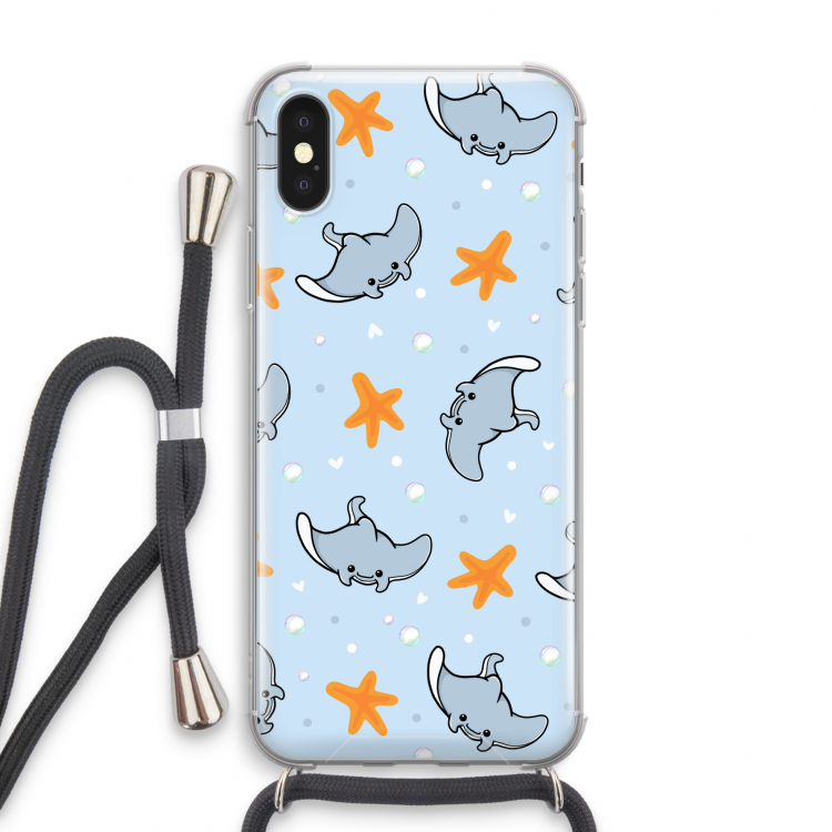 Manta: iPhone X Transparant Hoesje met koord