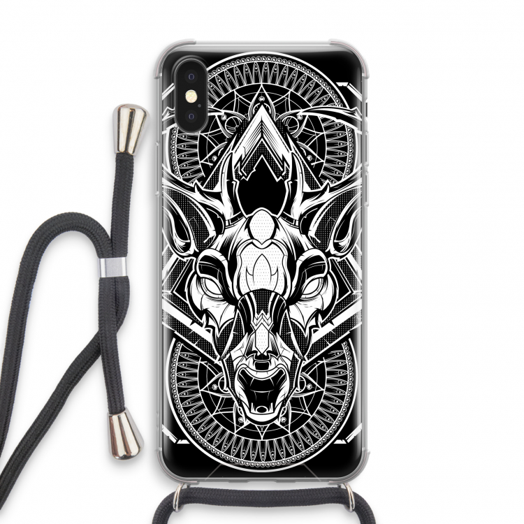Oh Deer: iPhone X Transparant Hoesje met koord