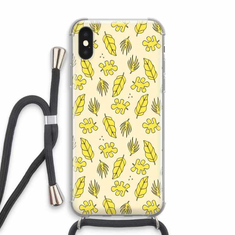 Herfst: iPhone X Transparant Hoesje met koord
