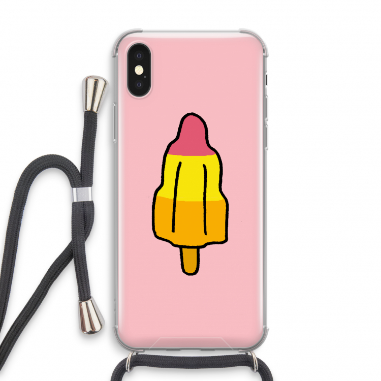 Raketijsje: iPhone X Transparant Hoesje met koord