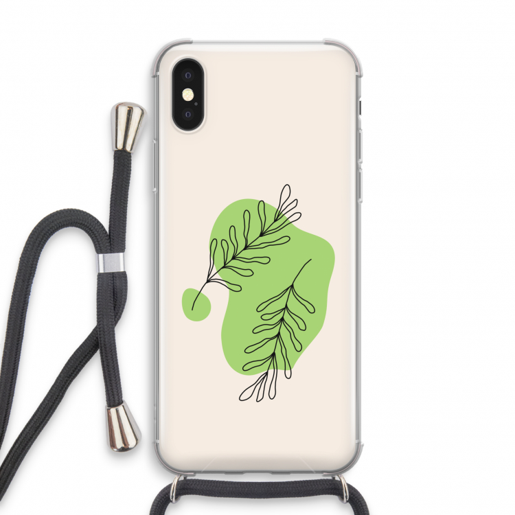 Beleaf in you: iPhone X Transparant Hoesje met koord