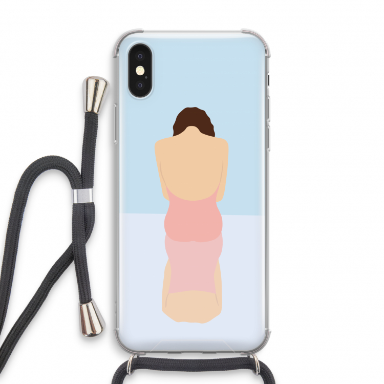 Mirror: iPhone X Transparant Hoesje met koord