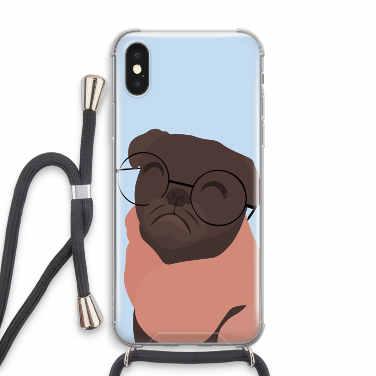 Ludo: iPhone X Transparant Hoesje met koord