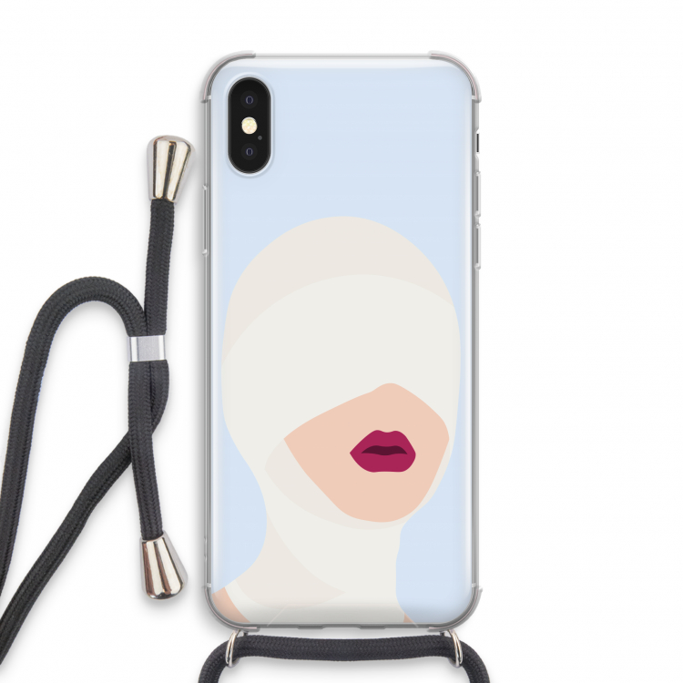 Incognito: iPhone X Transparant Hoesje met koord