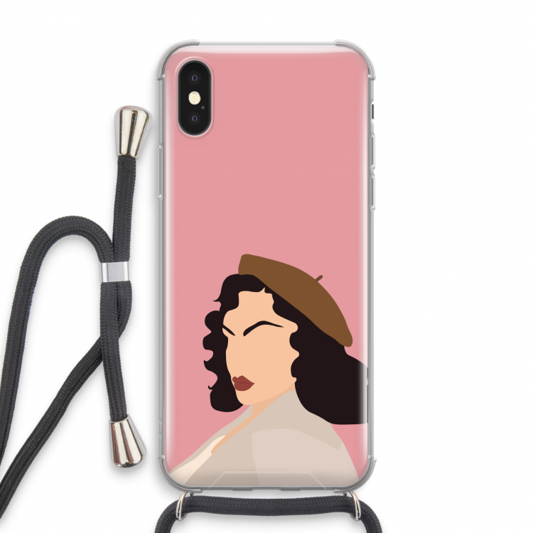 Confidence: iPhone X Transparant Hoesje met koord