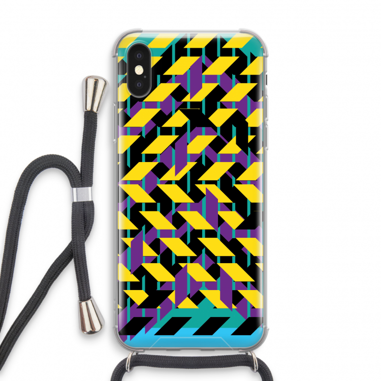 Skew Bee 3: iPhone X Transparant Hoesje met koord
