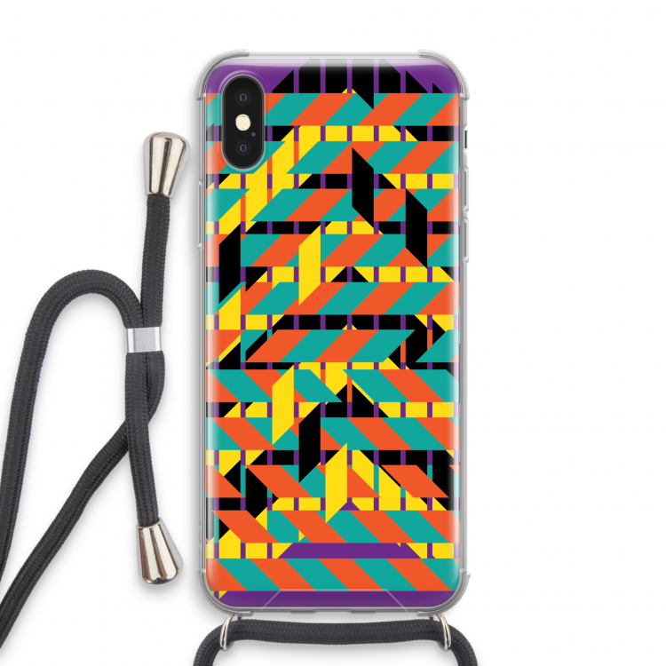 Skew Bee 2: iPhone X Transparant Hoesje met koord