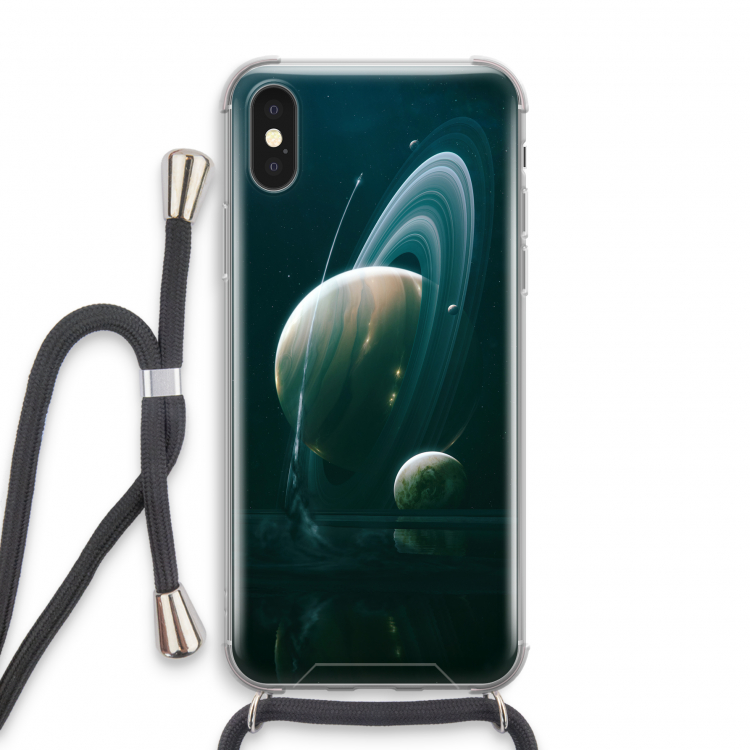 Mercurius: iPhone X Transparant Hoesje met koord