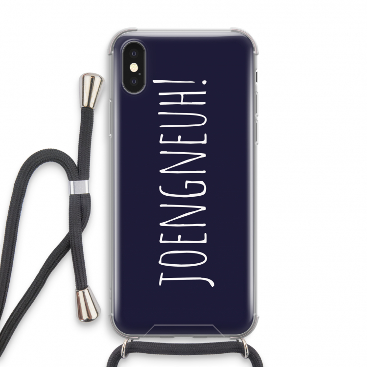 Joengneuh!: iPhone X Transparant Hoesje met koord