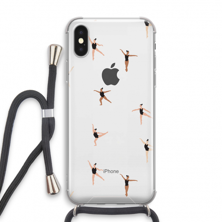Dancing #1: iPhone X Transparant Hoesje met koord