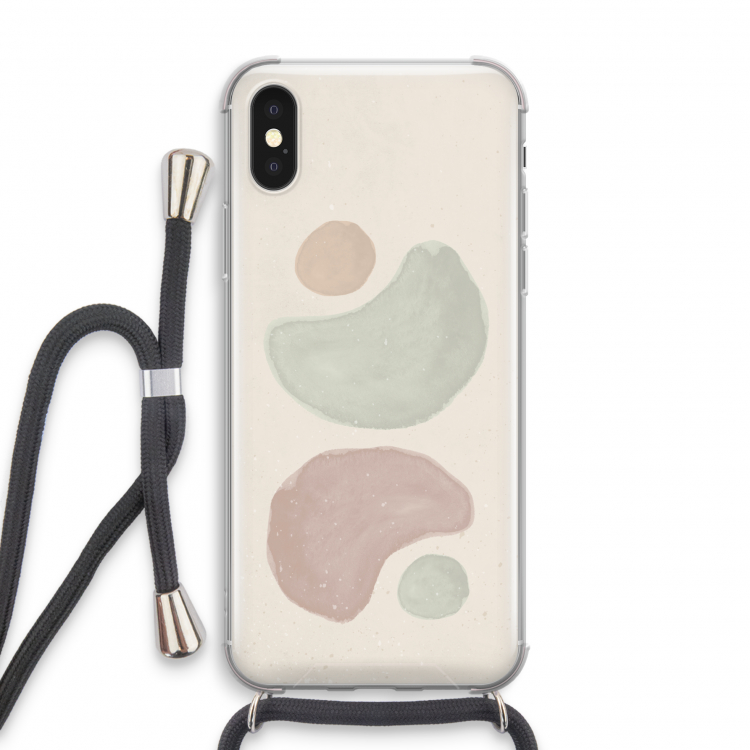 Geo #10: iPhone X Transparant Hoesje met koord