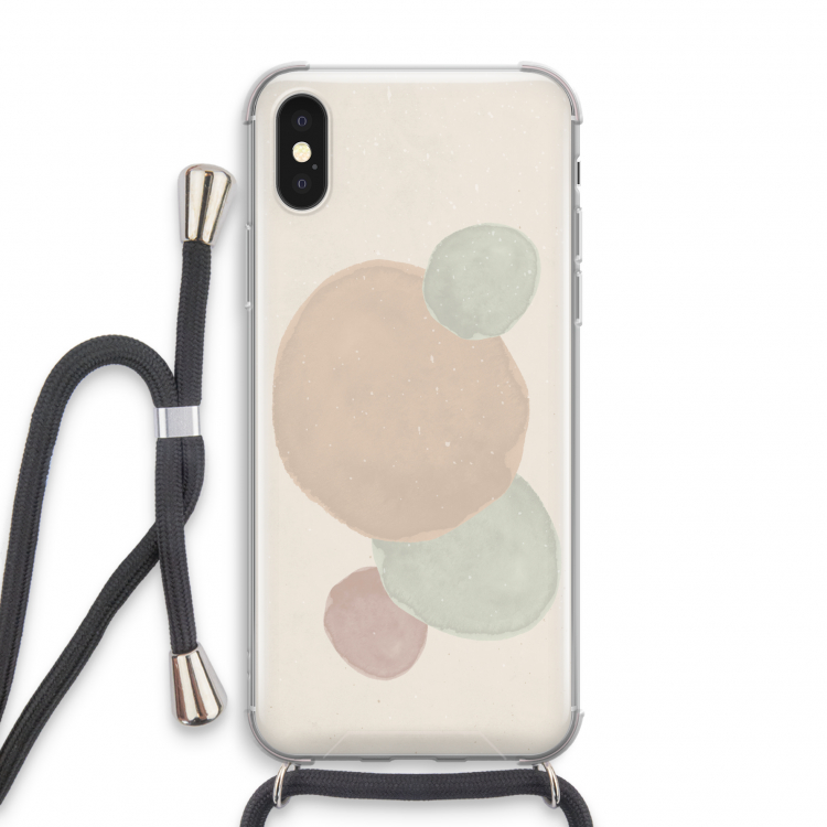 Geo #9: iPhone X Transparant Hoesje met koord