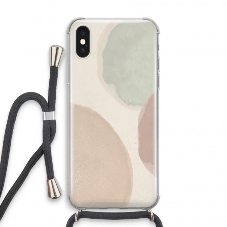 Geo #8: iPhone X Transparant Hoesje met koord