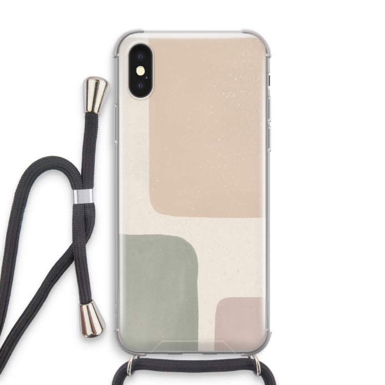 Geo #7: iPhone X Transparant Hoesje met koord