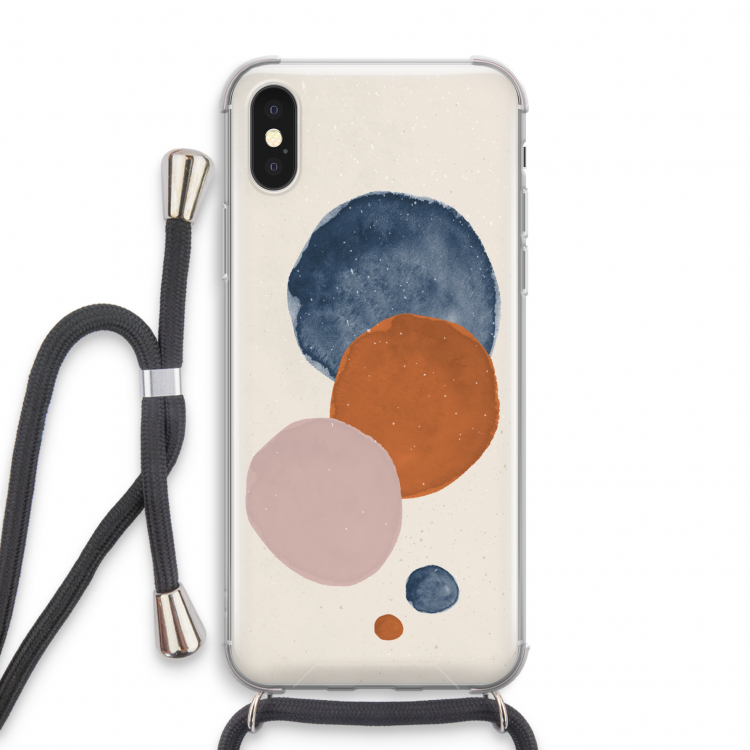 Geo #4: iPhone X Transparant Hoesje met koord