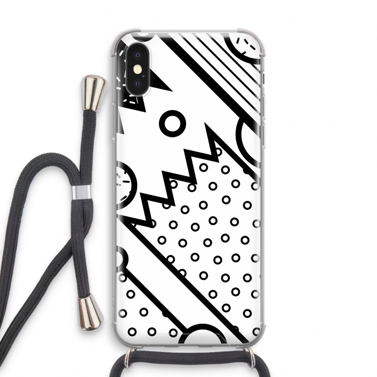 Pop Art #4: iPhone X Transparant Hoesje met koord