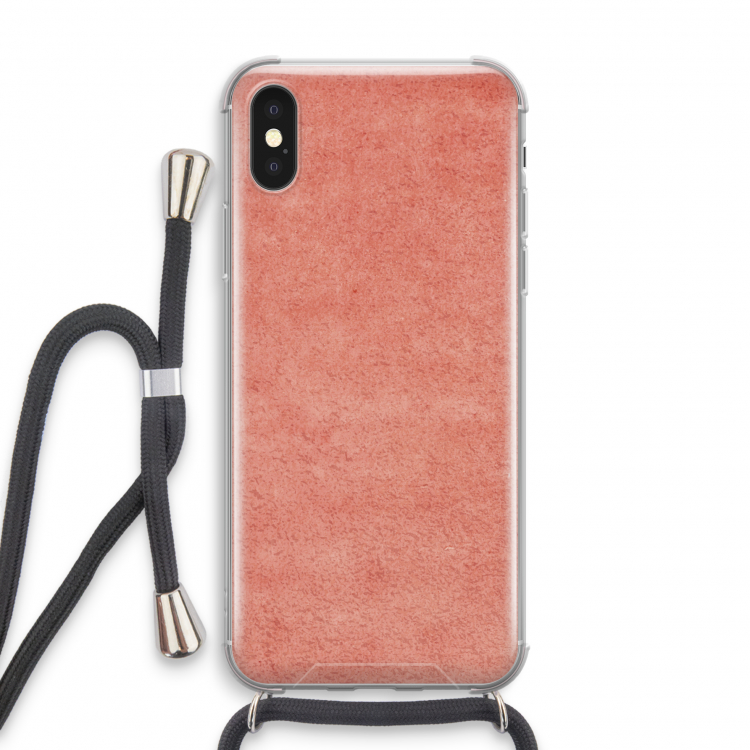Marrakech Walls: iPhone X Transparant Hoesje met koord