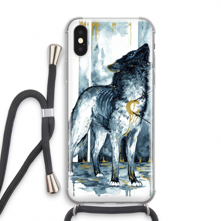 Bleeding Soul: iPhone X Transparant Hoesje met koord