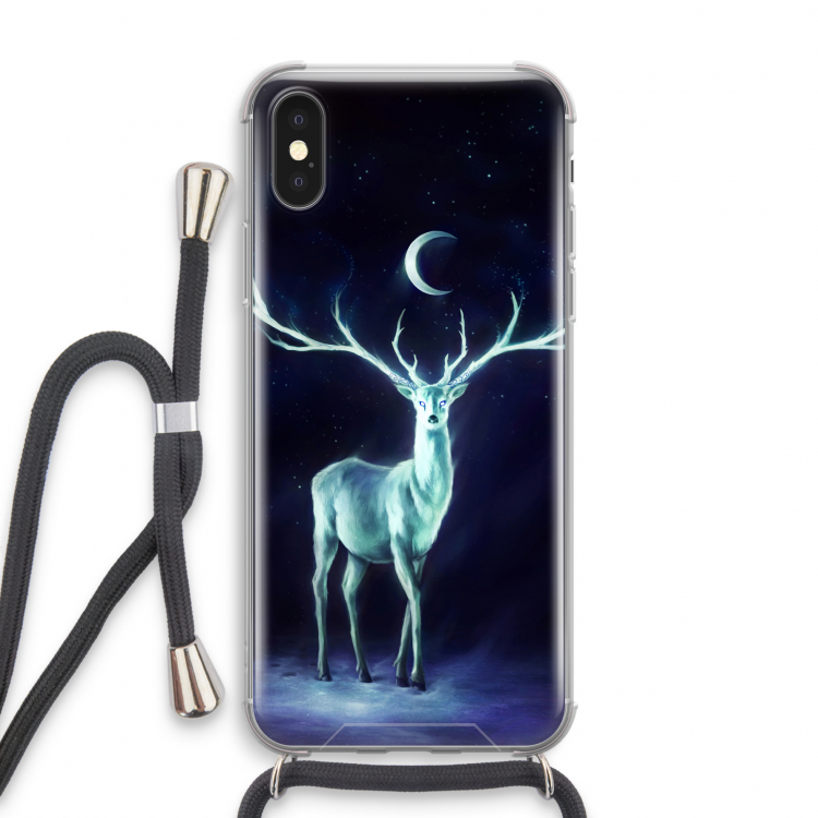 Nightbringer: iPhone X Transparant Hoesje met koord