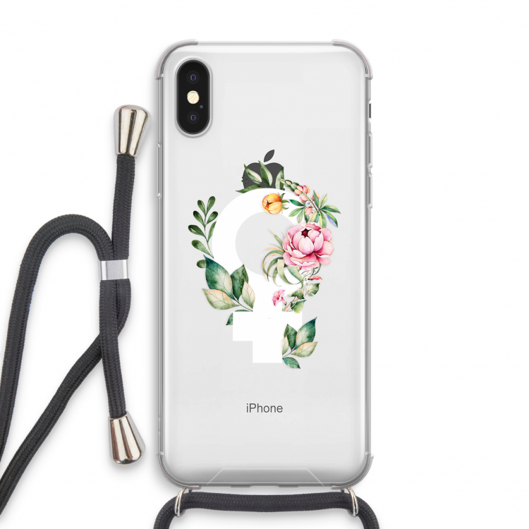 Venus: iPhone X Transparant Hoesje met koord