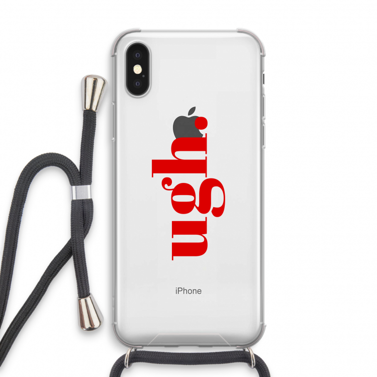 Ugh: iPhone X Transparant Hoesje met koord