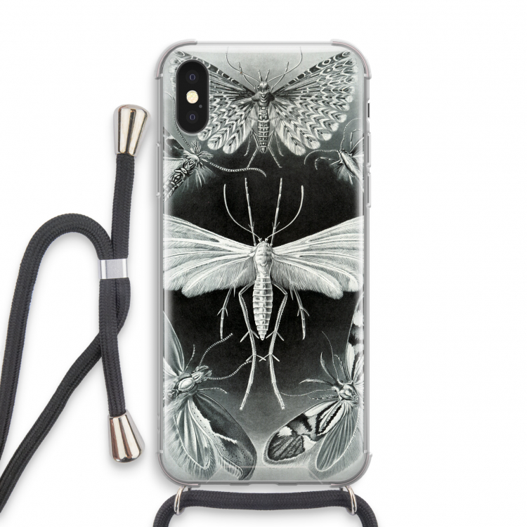 Haeckel Tineida: iPhone X Transparant Hoesje met koord