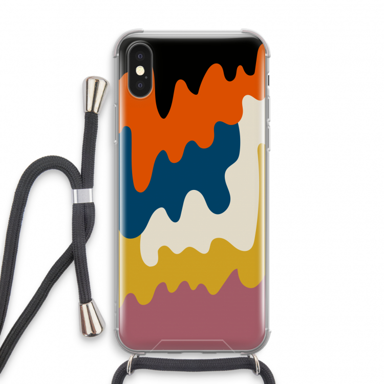 Baar A: iPhone X Transparant Hoesje met koord