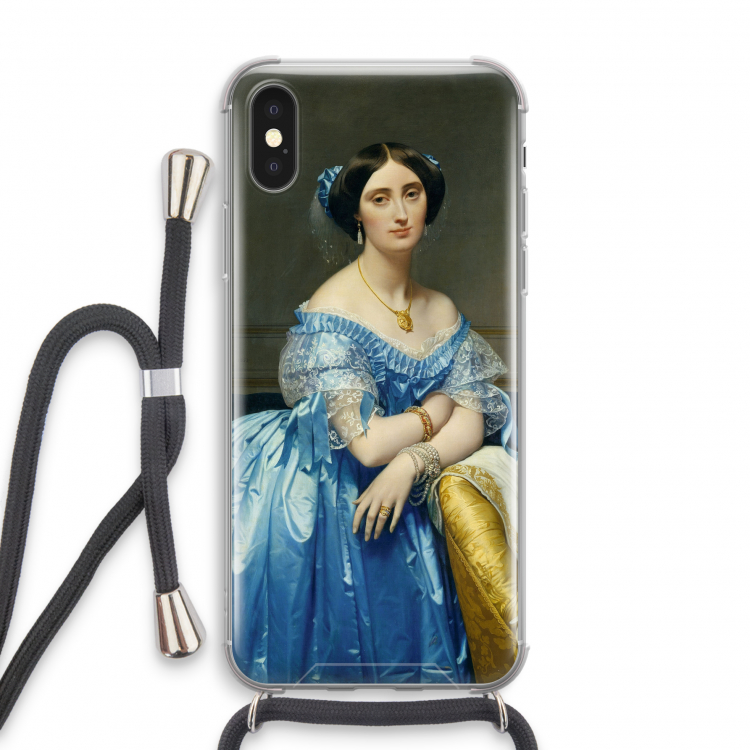 Eleonore: iPhone X Transparant Hoesje met koord