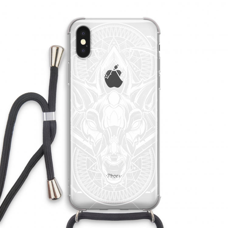 Oh Deer: iPhone X Transparant Hoesje met koord