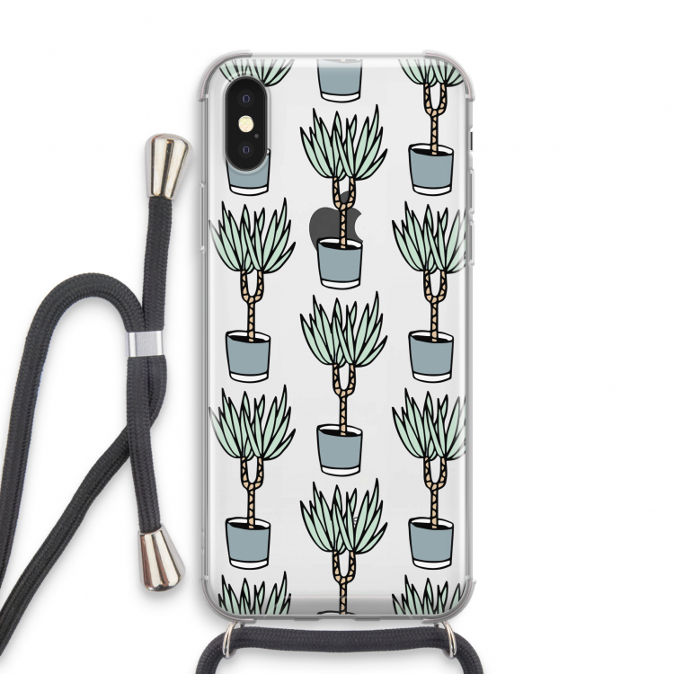 Boompje: iPhone X Transparant Hoesje met koord