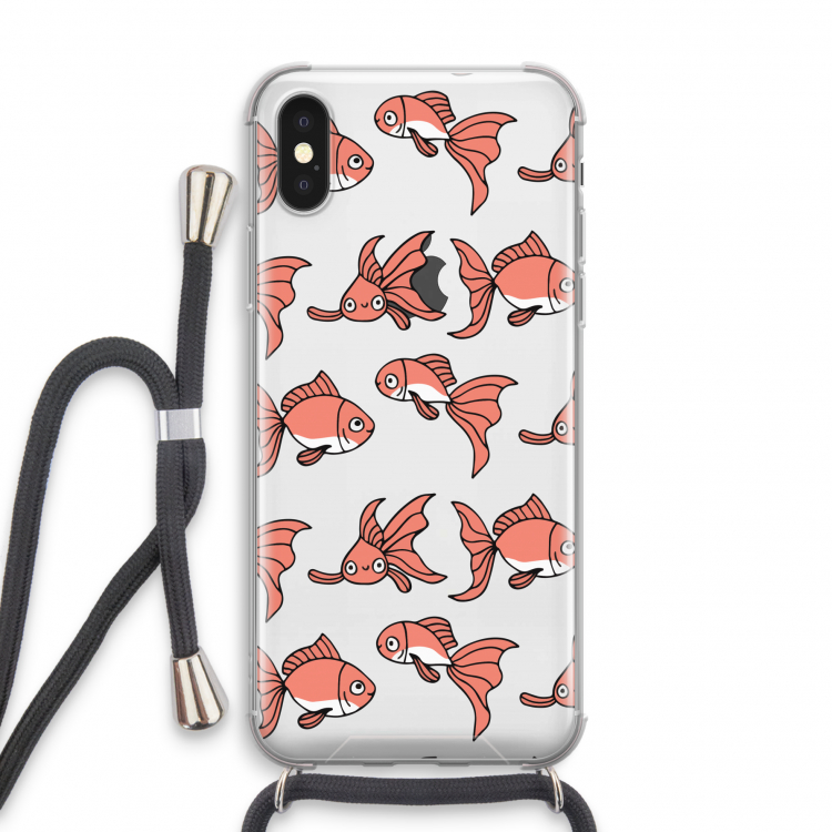 Blub: iPhone X Transparant Hoesje met koord