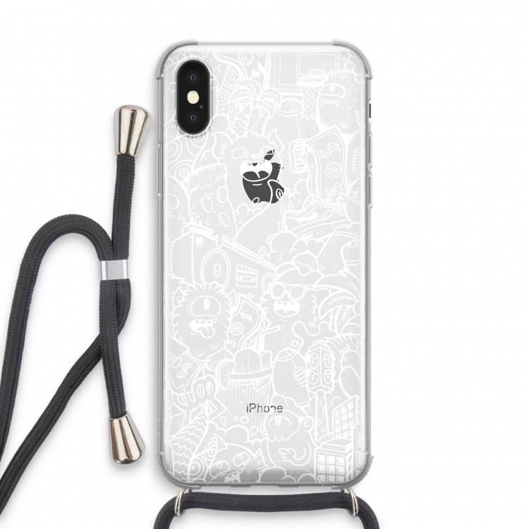 Vexx City #2: iPhone X Transparant Hoesje met koord