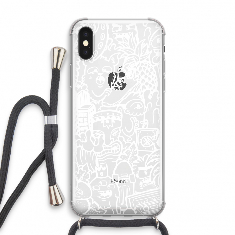 Vexx Mixtape #2: iPhone X Transparant Hoesje met koord