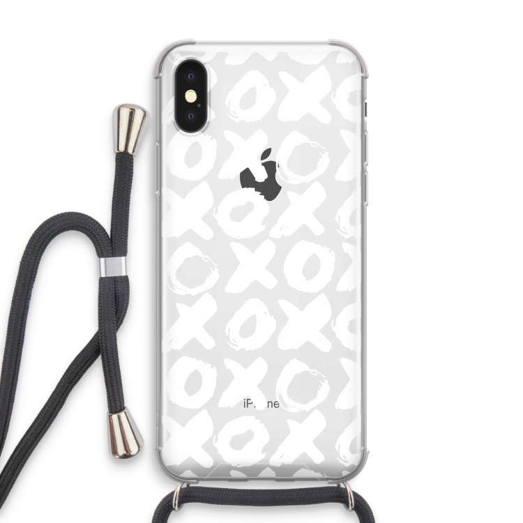 XOXO: iPhone X Transparant Hoesje met koord