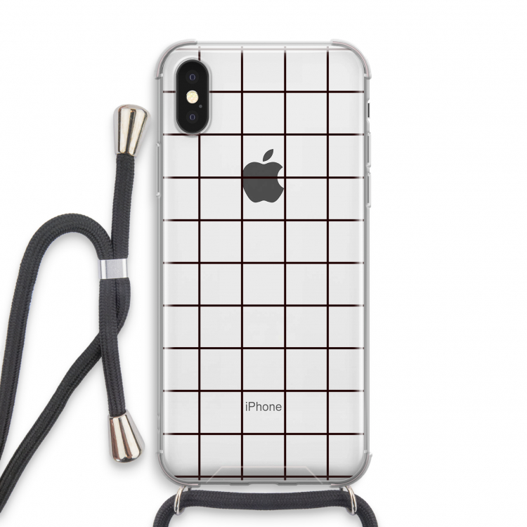 Rooster: iPhone X Transparant Hoesje met koord