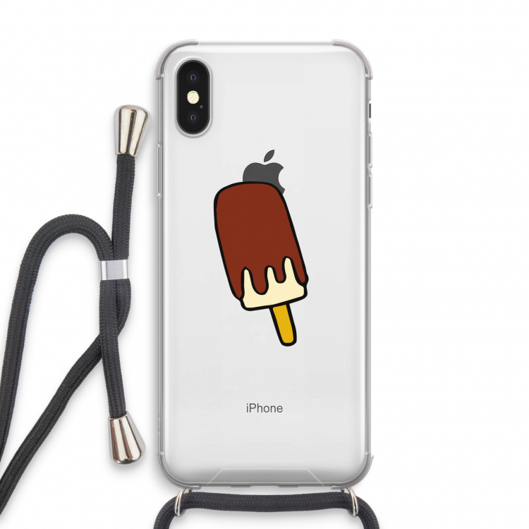 Frisco: iPhone X Transparant Hoesje met koord