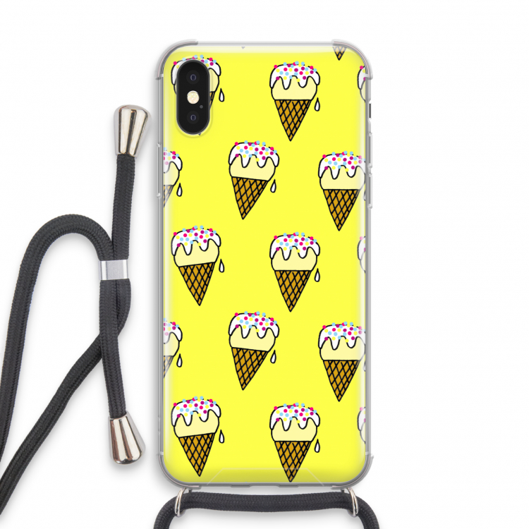Isjes: iPhone X Transparant Hoesje met koord