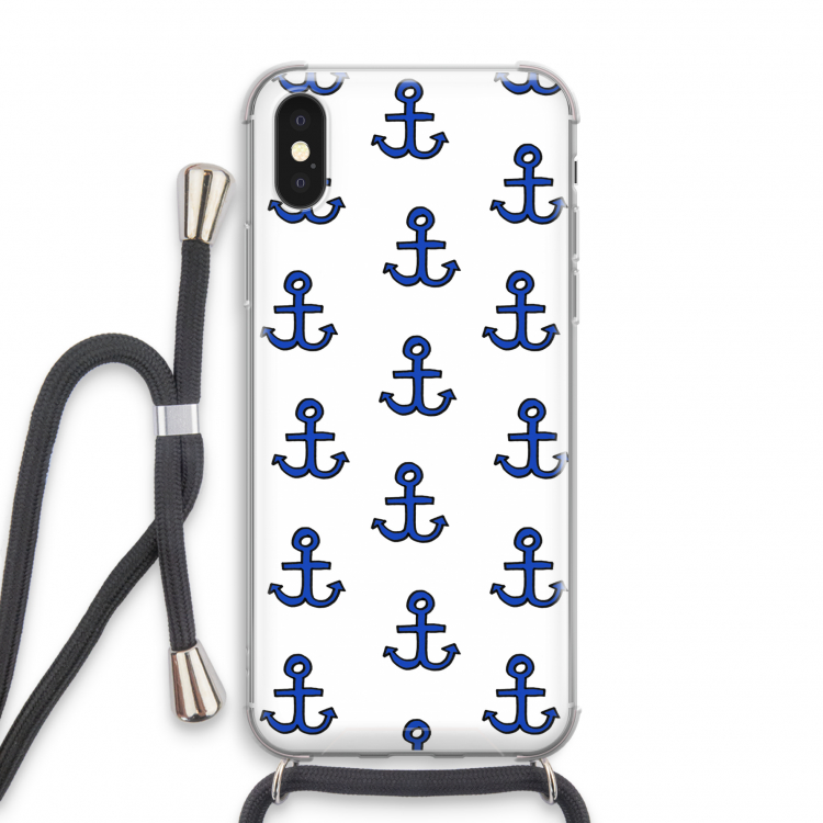 Ankers: iPhone X Transparant Hoesje met koord