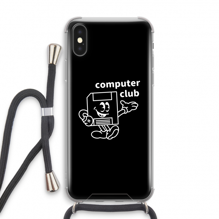 Floppyhead: iPhone X Transparant Hoesje met koord