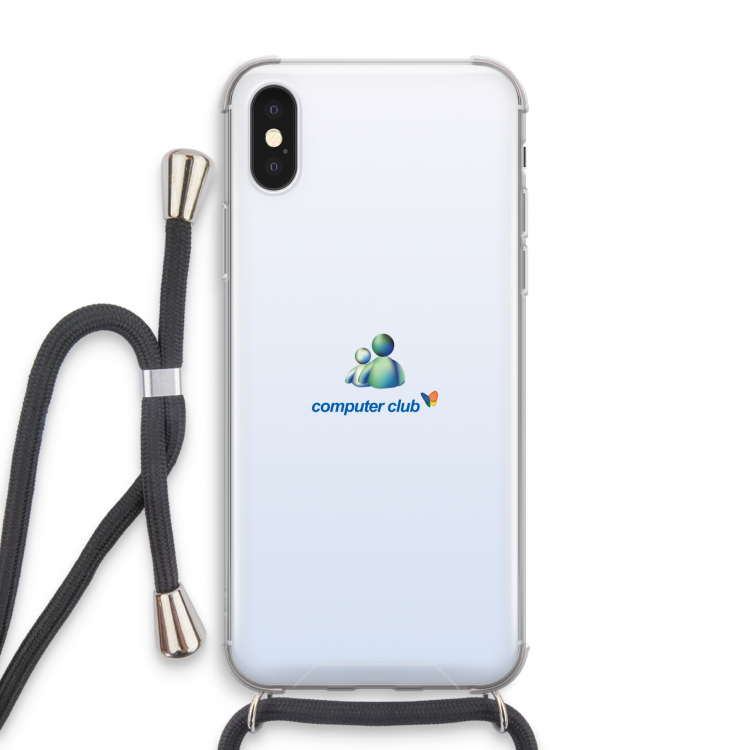 MSN: iPhone X Transparant Hoesje met koord