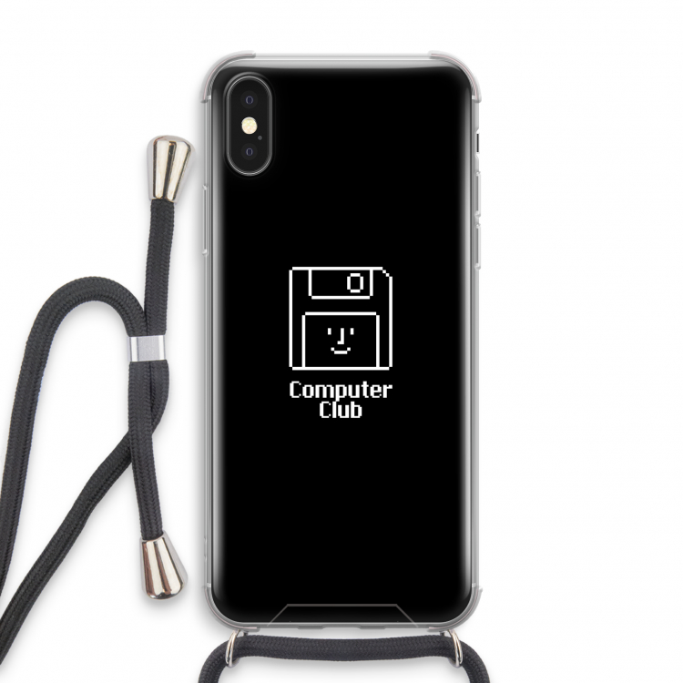Hello: iPhone X Transparant Hoesje met koord