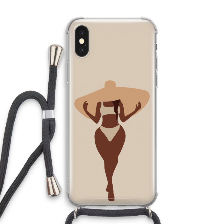 Let's get salty: iPhone XS Transparant Hoesje met koord