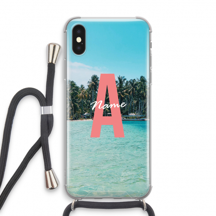 Pacific Dream: iPhone XS Transparant Hoesje met koord