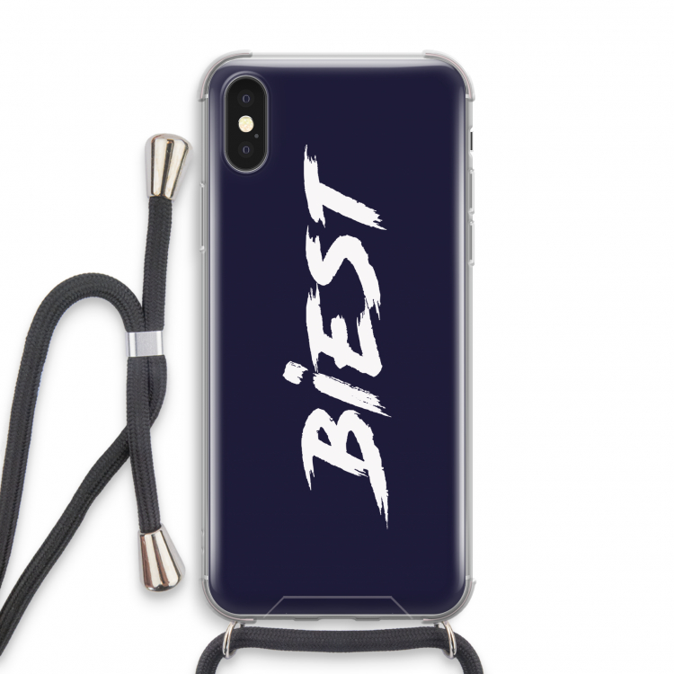 Biest: iPhone XS Transparant Hoesje met koord