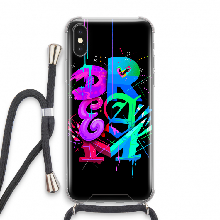 Dream: iPhone XS Transparant Hoesje met koord