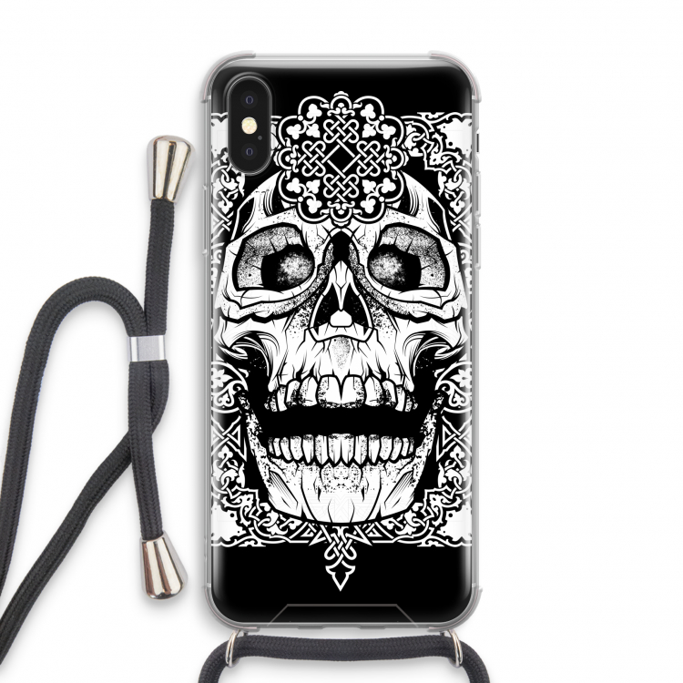 Seek & Destroy: iPhone XS Transparant Hoesje met koord