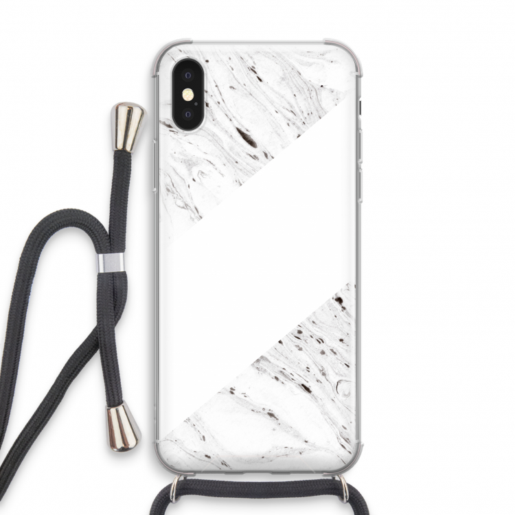 Biggest stripe: iPhone XS Transparant Hoesje met koord